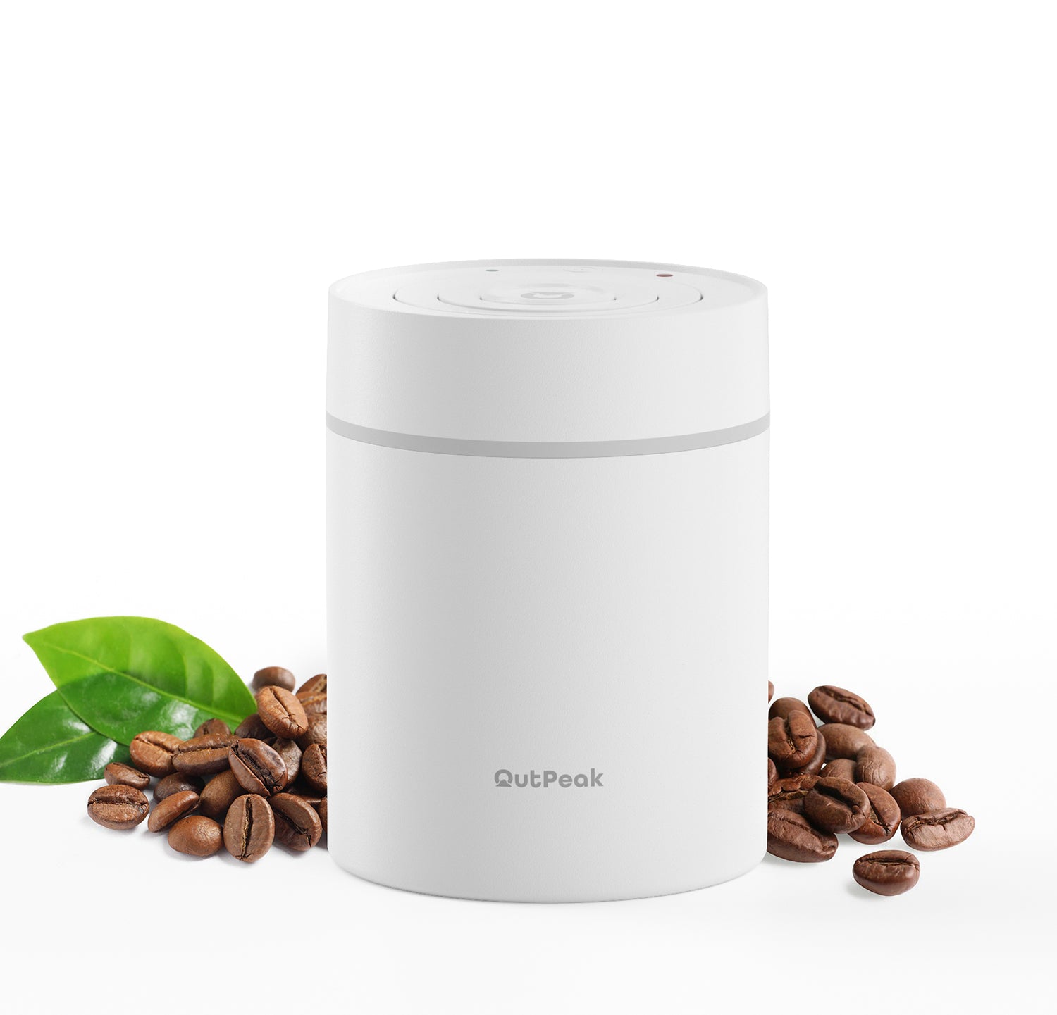 Outpeak Smart Elektrische Vakuum-Kaffeedose - Perlweiß